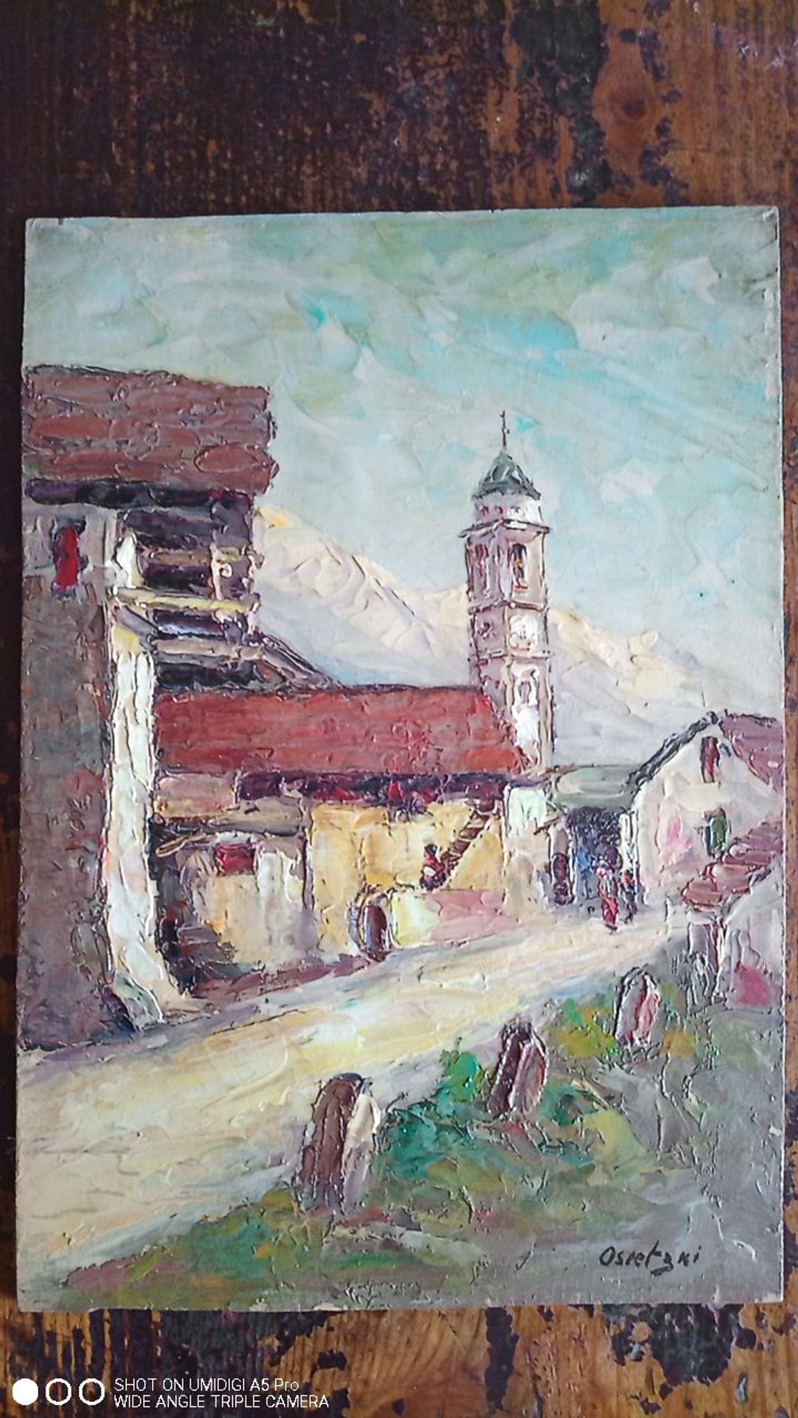 Osietzki - huile sur panneau - 33 x 23 cm