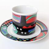 Memphis-style porcelain coffee service, Burg Lindau, 1980s