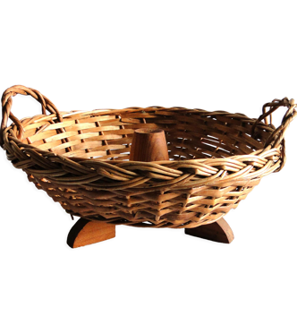 Panier En Osier Figurant Un Canard