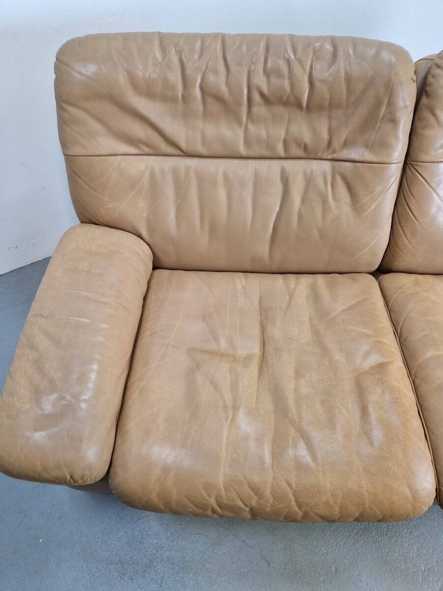 Vintage Leather DS 66 2-Seater Sofa by Carl Larsson for de Sede, 1970s