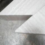 Vintage travertine coffee table published by Roche Bobois