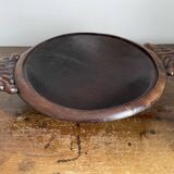 Hollow carved wooden dish