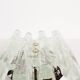 Pair of large 'ice glass' wall lamps by Kalmar, Austria 1960's