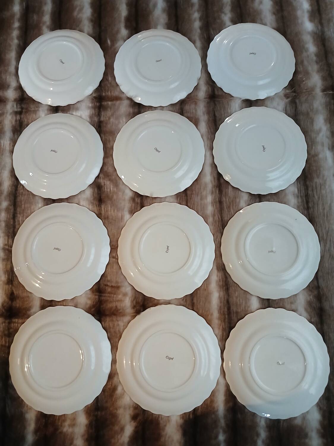 12 antique dessert plates "Capri"