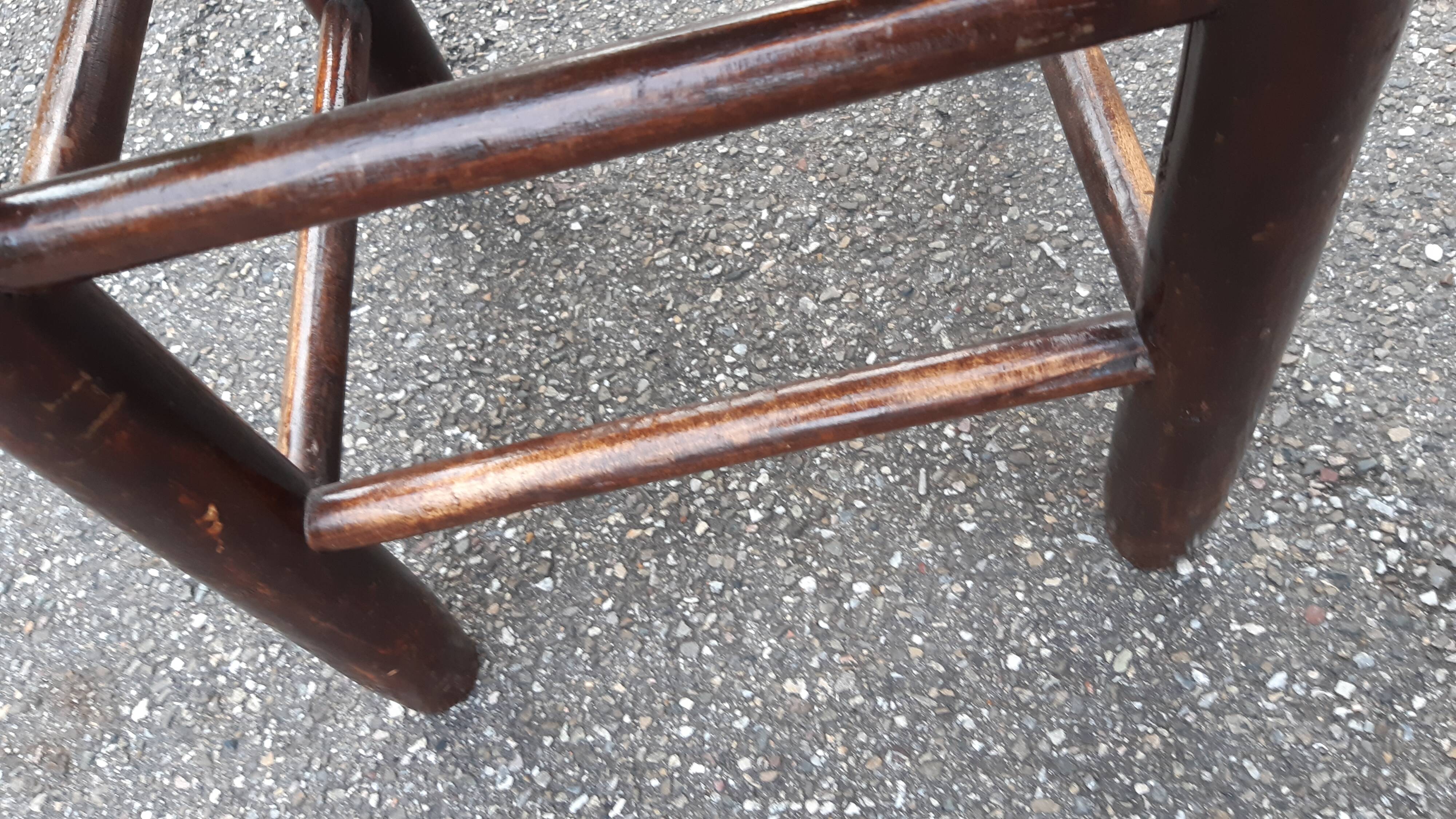 Tabouret paillé années 50