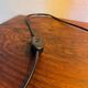 Art Deco table lamp in wood and silver metal