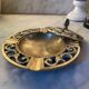Vintage bronze covered ashtray