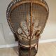 Fauteuil Emmanuelle peacock en rotin