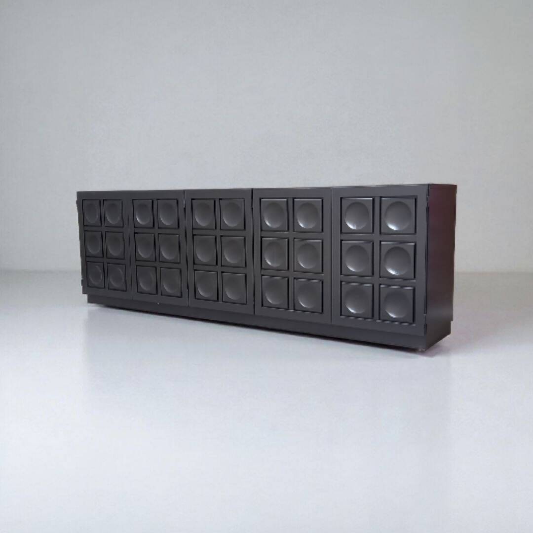 Brutalist sideboard by Frans Defour, "Torino" model, 1970s