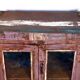 Antique Burmese teak sideboard with original mauve patina