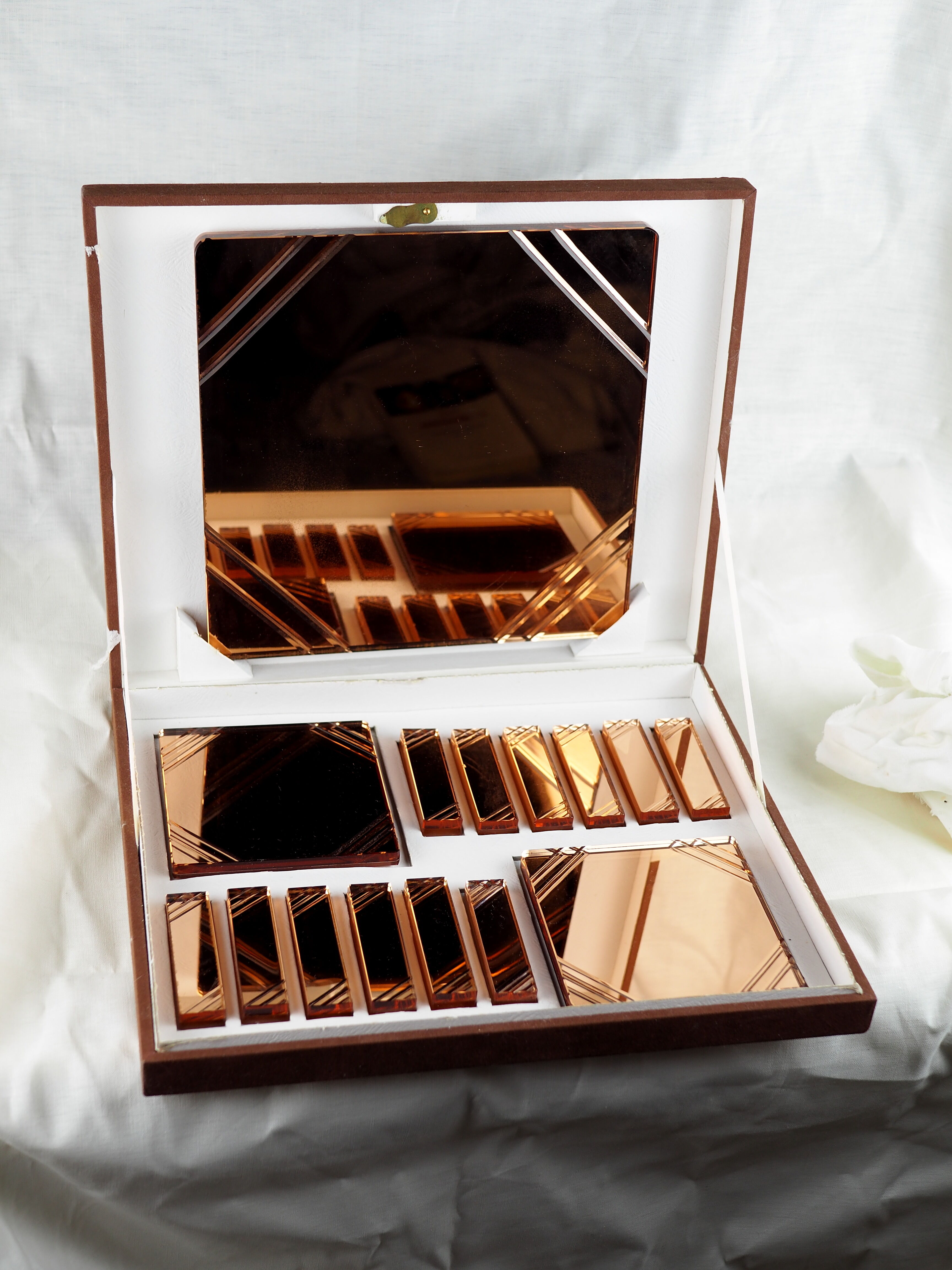 Set of knife holders, undersides and bottle bottoms - Stylclair, Art Deco - 30 years