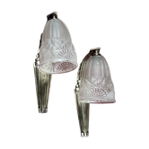 Pair of art deco period wall lamps