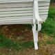 Banc de jardin ancien avec pieds en fer