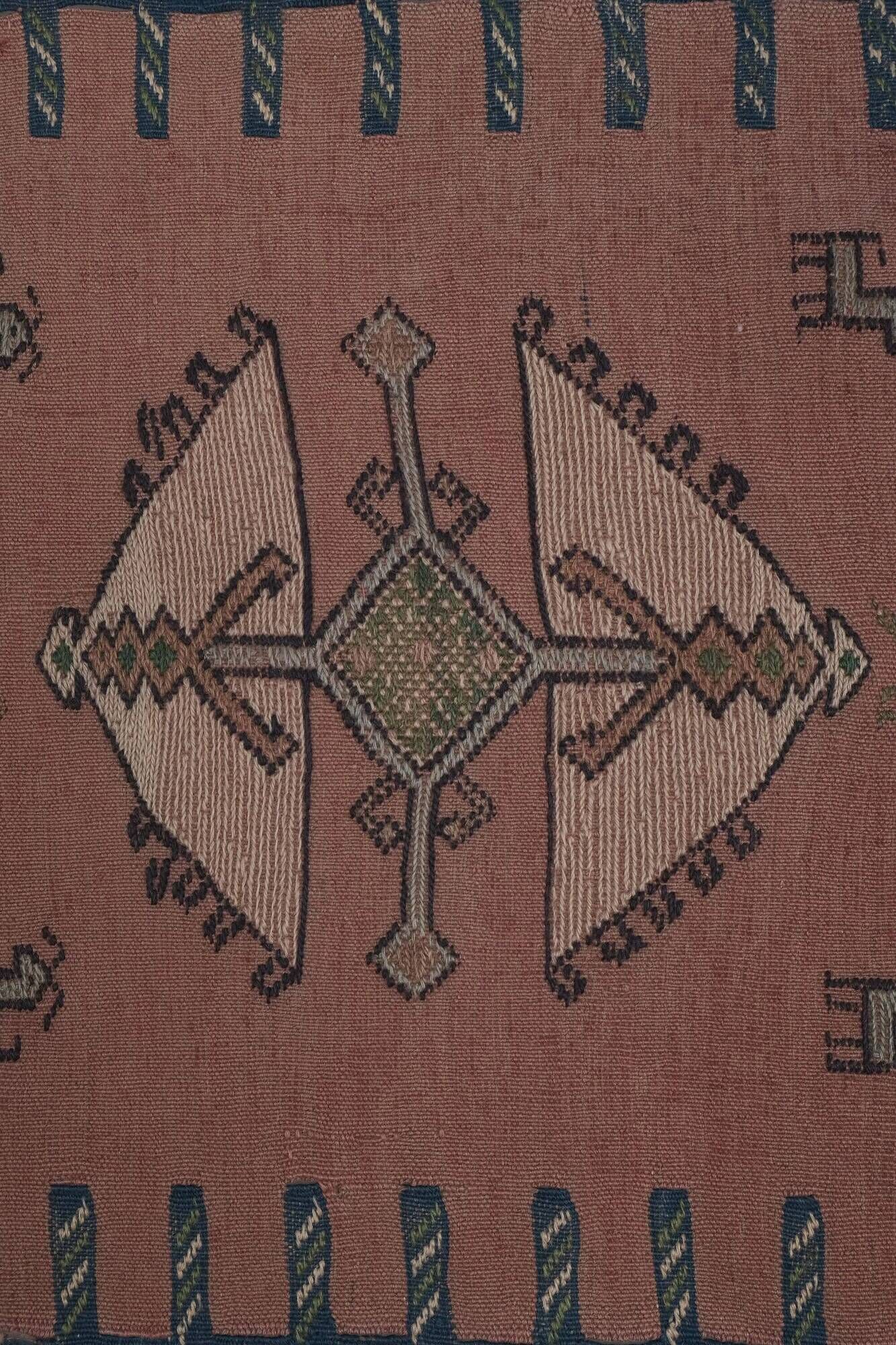 Vintage Turkish hallway rug 95x405 cm