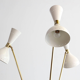 Lampadaire tripode italien blanc