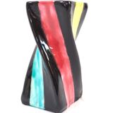 Vase céramique multicolore