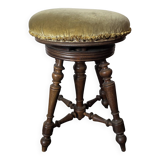 Ancien tabouret de piano réglable