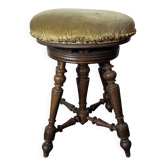 Antique adjustable piano stool