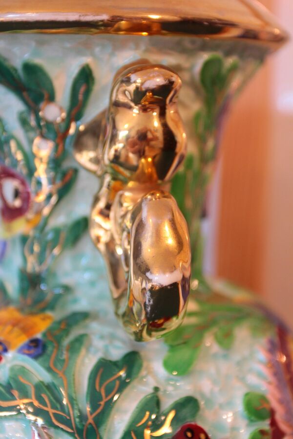 Vase balustre aux poissons, Cerdazur (v. 1950-60)