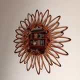 Vintage bamboo mirror