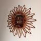 Miroir en bambou vintage 57cm