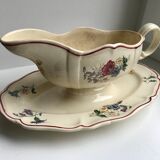 saucière Digoin Sarreguemines model "Agreste" 50s