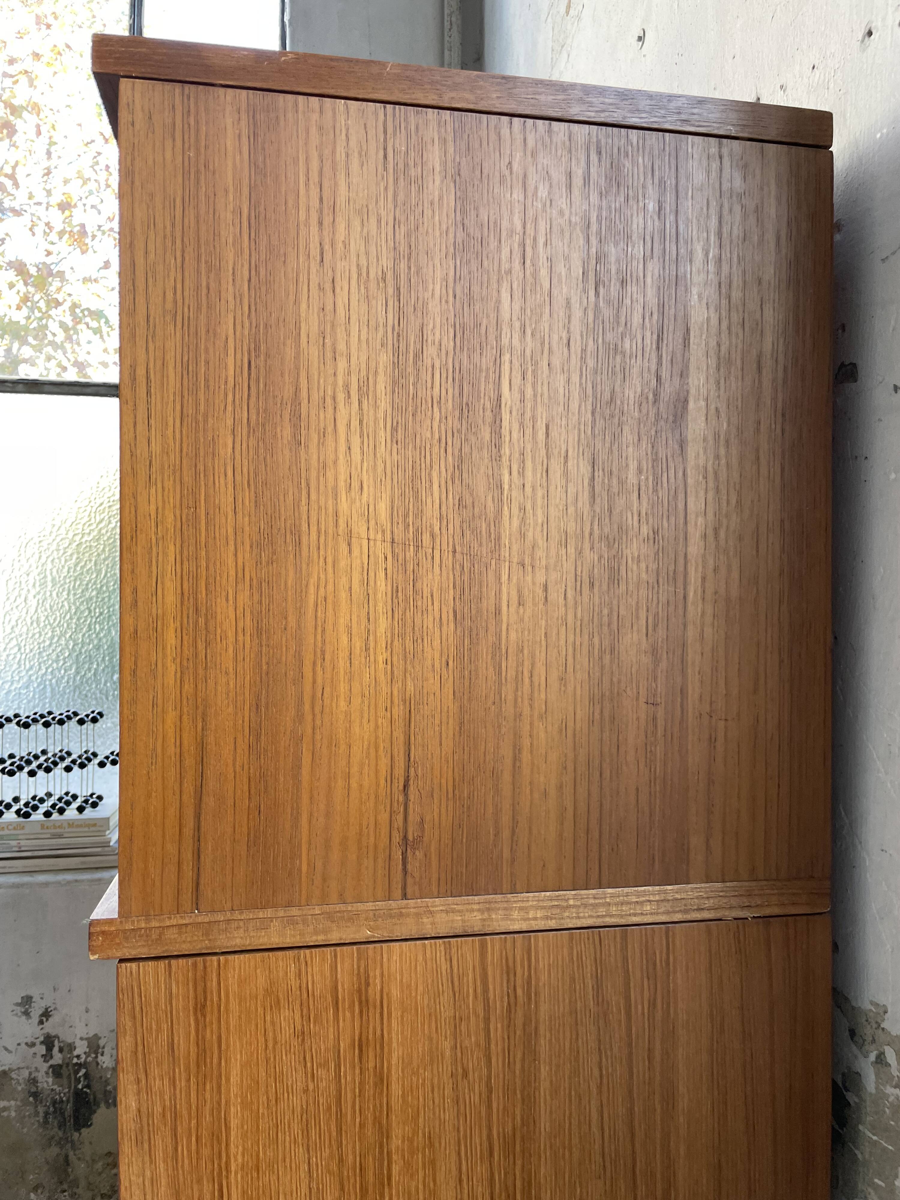 Modernist teak secretary desk, 1950s