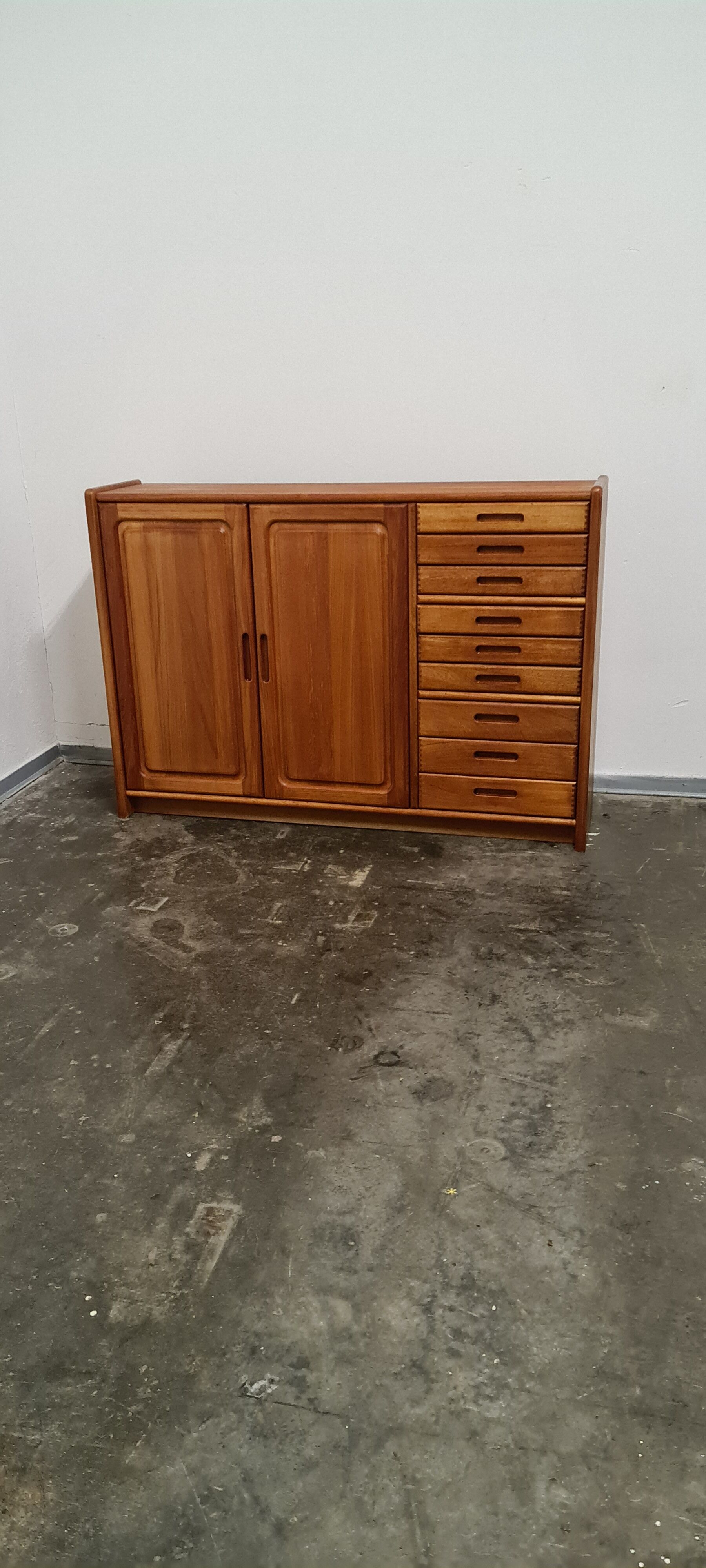 Vintage teak side or highboard