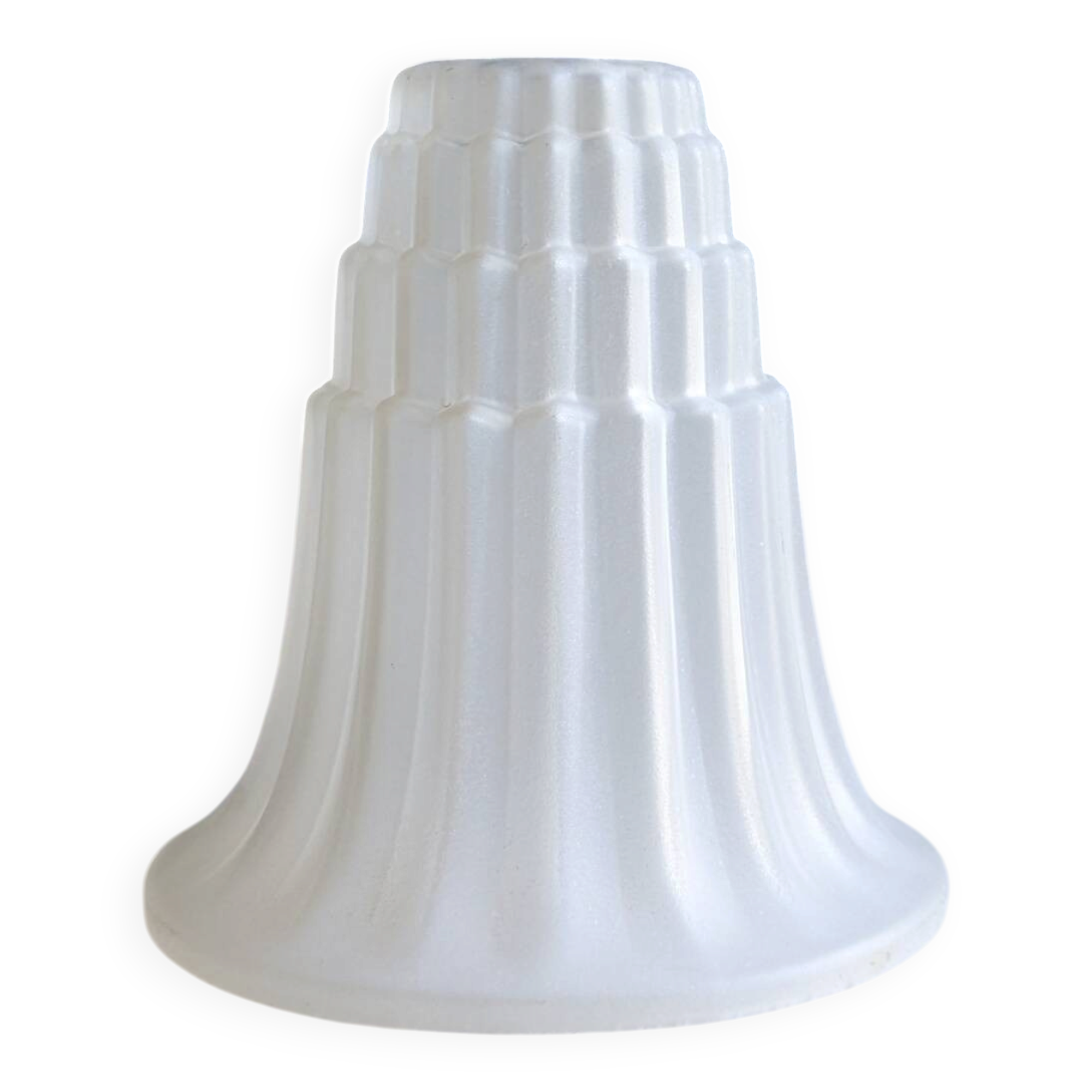 Tulip/shade in moulded glass Art Deco.