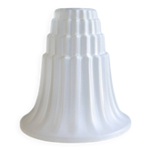 Tulip/shade in moulded glass Art Deco.