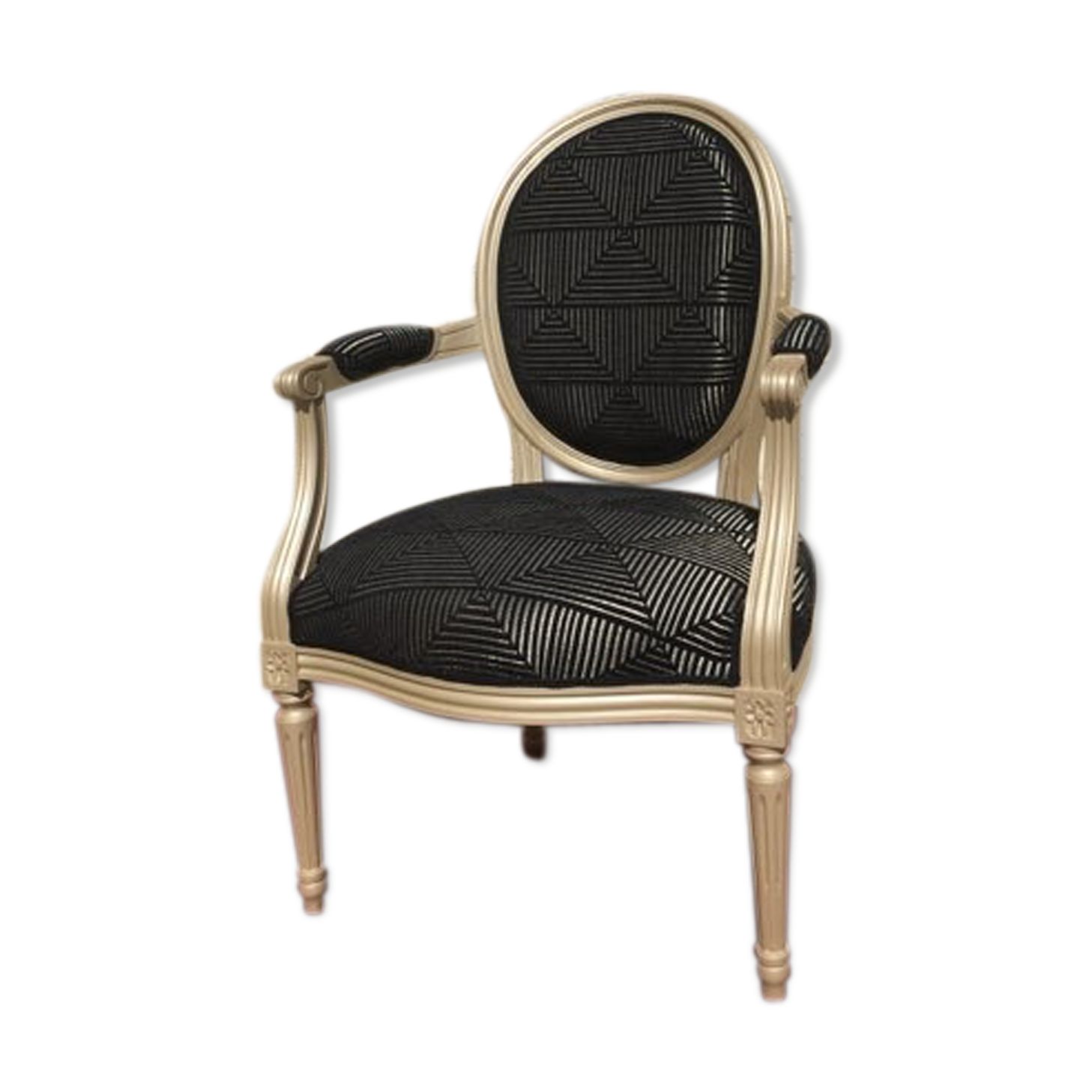 Fauteuil cabriolet style Louis XVI