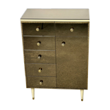 Vintage Italian mirror glass chest of drawers 1960