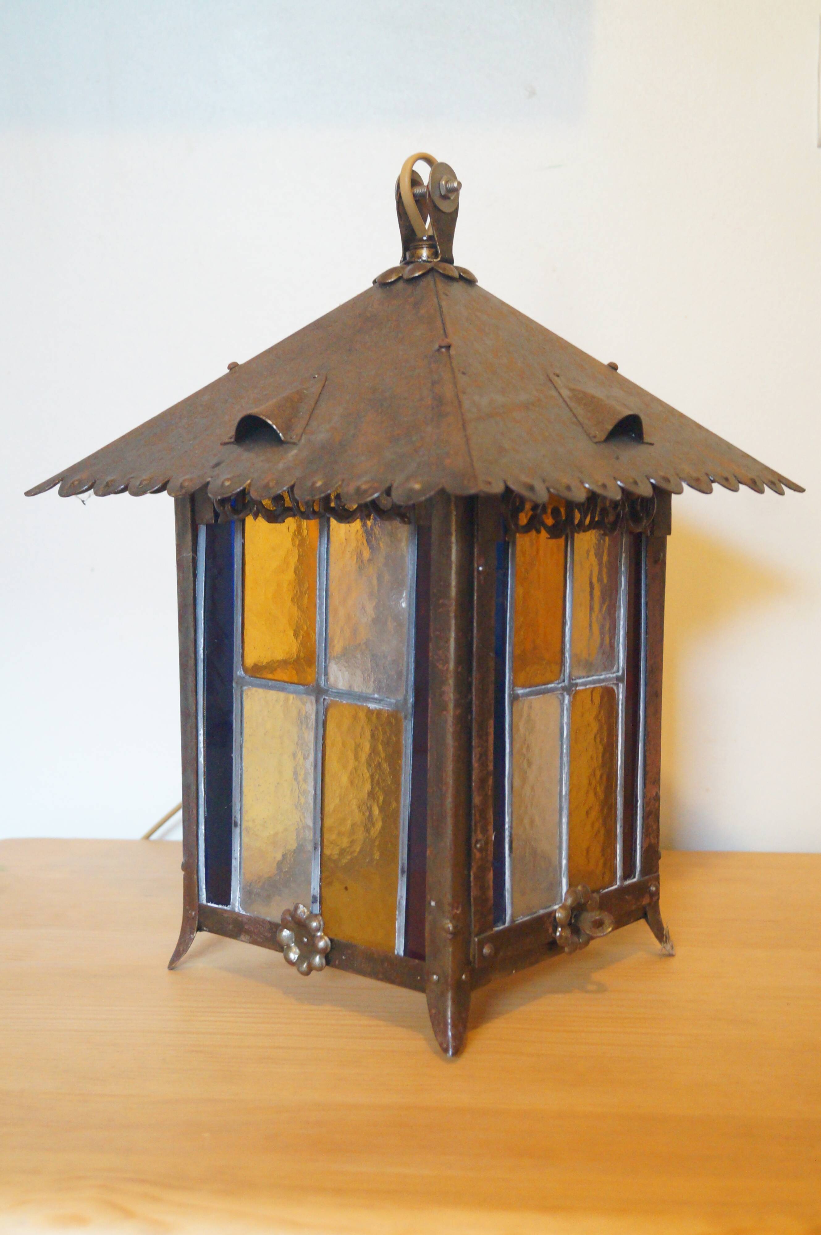 Stained glass lantern 1930