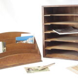 Set trieur vintage en bois
