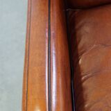 Armchair made of sheep leather