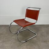 Chaise MR10 Mies Van Der Rohe, cuir, années 80