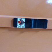 Ranking Flambo orange vintage metal box 1970