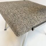 Gray upholstered designer armchair attributed to Gispen, 1960s