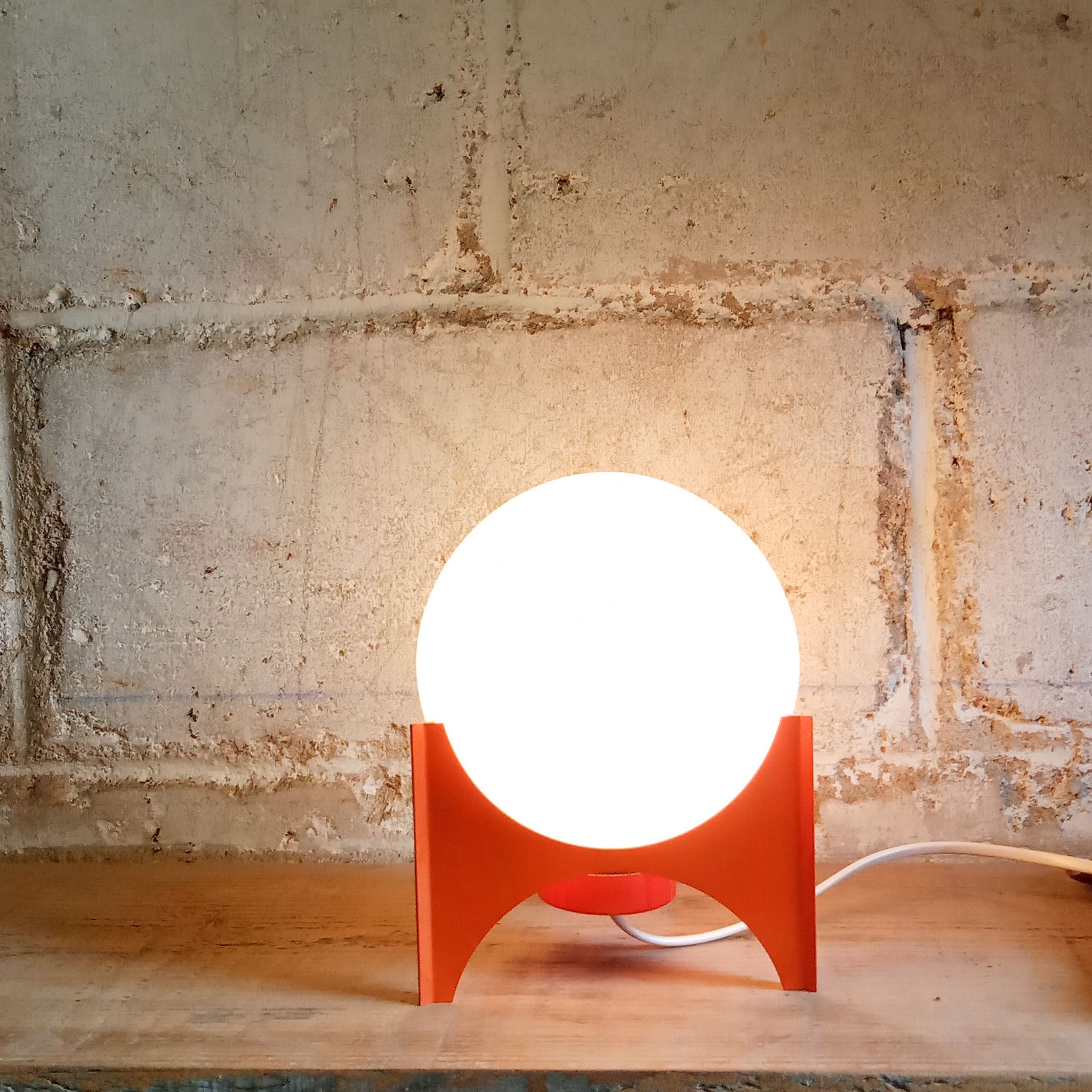 Lampe boule années 60
