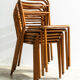 Série de six chaises bistrot métalliques 1950’