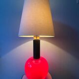 Lampadaire unique en verre de Murano. Design années 60.