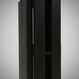 Black Stackable Stool by Bram Vanderbeke, Belgium