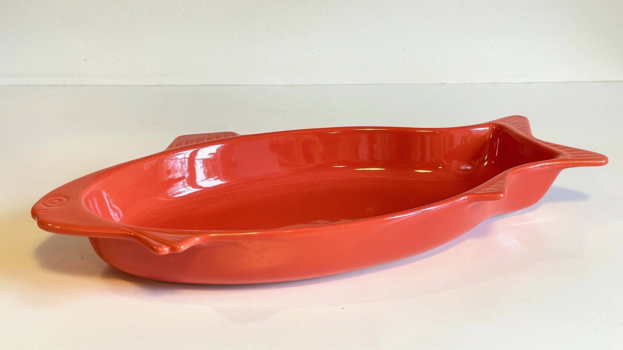 Emile Henry France ceramic dish FISH shape