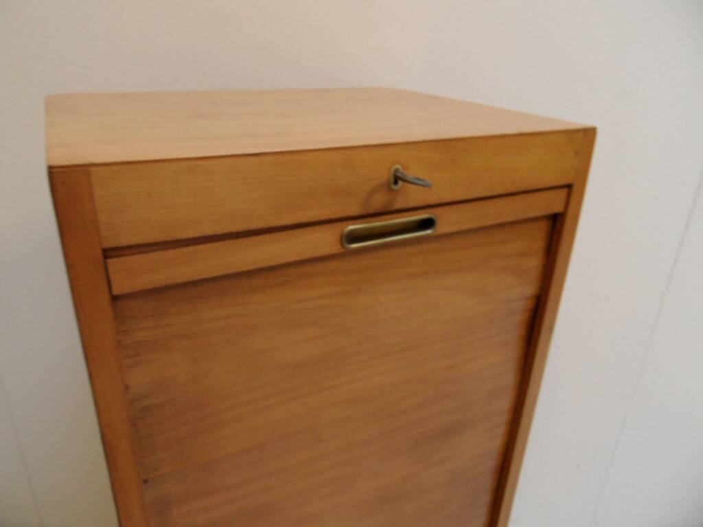 Vintage filing cabinet with roller shutter