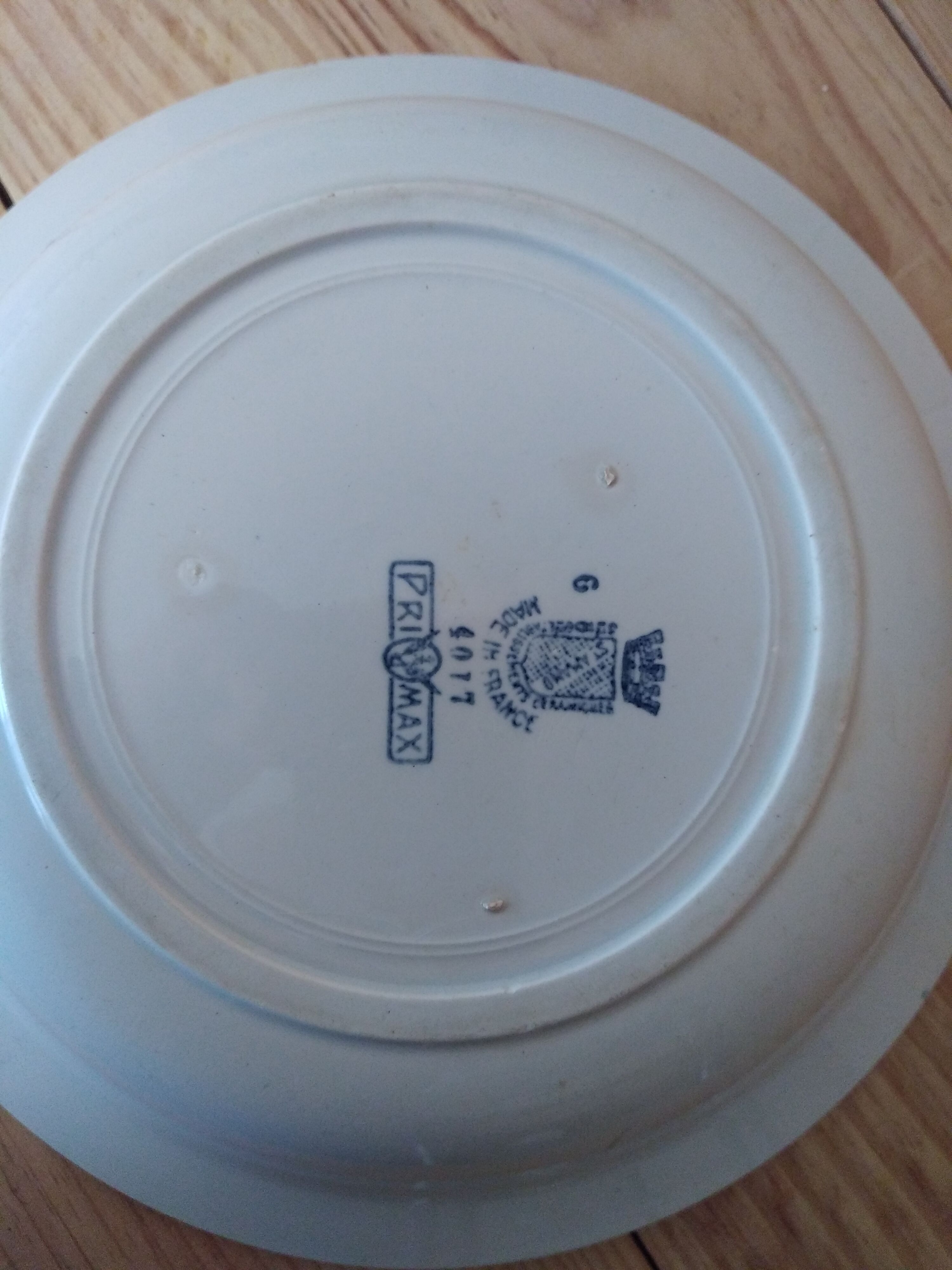 Plat creux St Amand, modèle primax