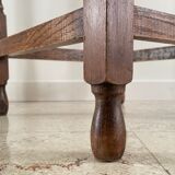 Side table in the countryside style in turned wood