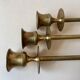 6 german brass candleholders