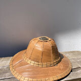 Colonial bamboo hat 70s wall decoration