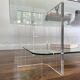 Table Basse en Verre et Plexi Vintage