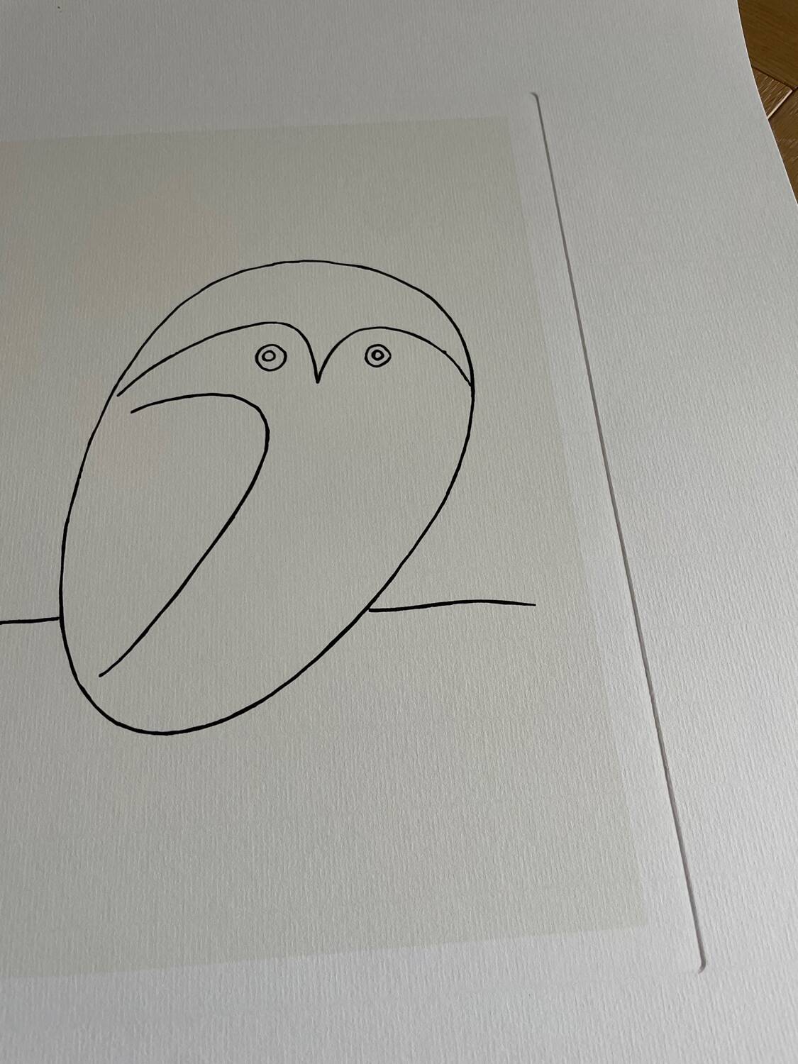 Pablo picasso (1881-1973), le hibou, cooyright succession p. picasso/ sabam belgium 2001